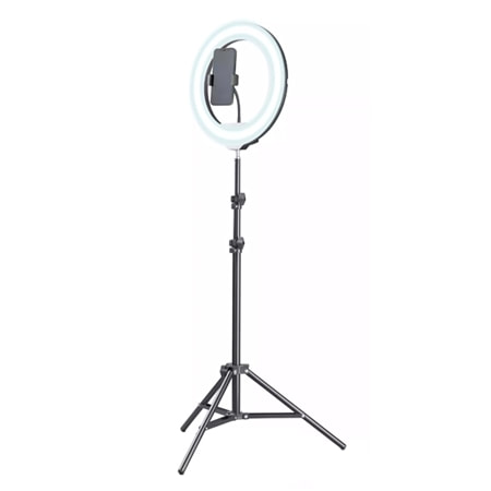 CELLULARLINE UNIVERSAL SELFIE RING PRO WITH TRIPOD.