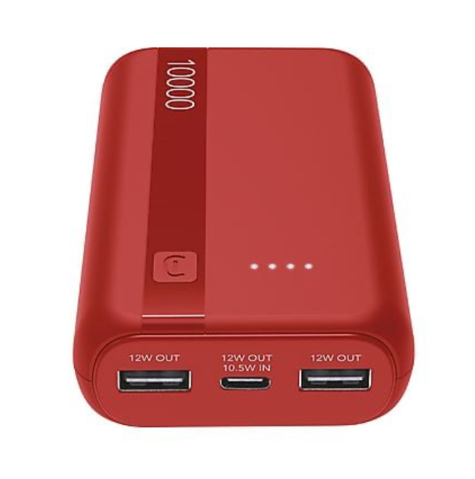 Cellularline Power Bank 10000mAh Red