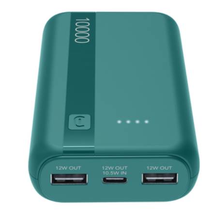Cellularline Power bank 10000mAh Green