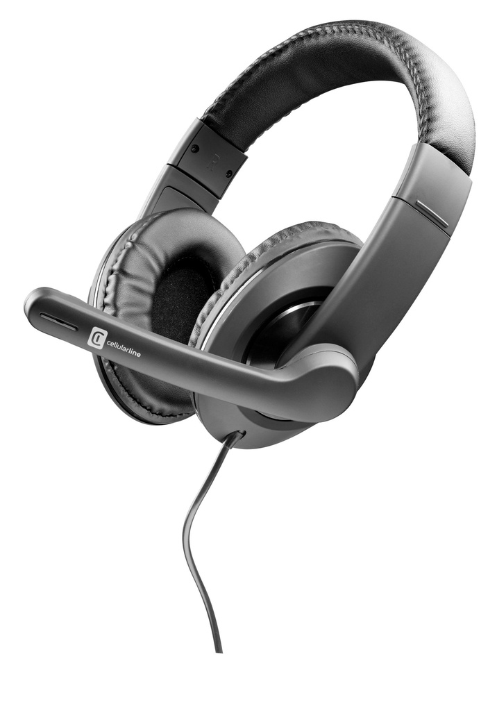 Cellularline Home+Office wired headphones+Microphone for all devices (3.5MM AUX)