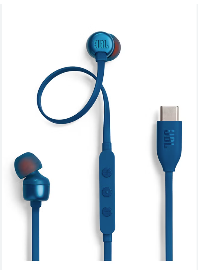 JBL T110 Blue Wired in-ear headphone