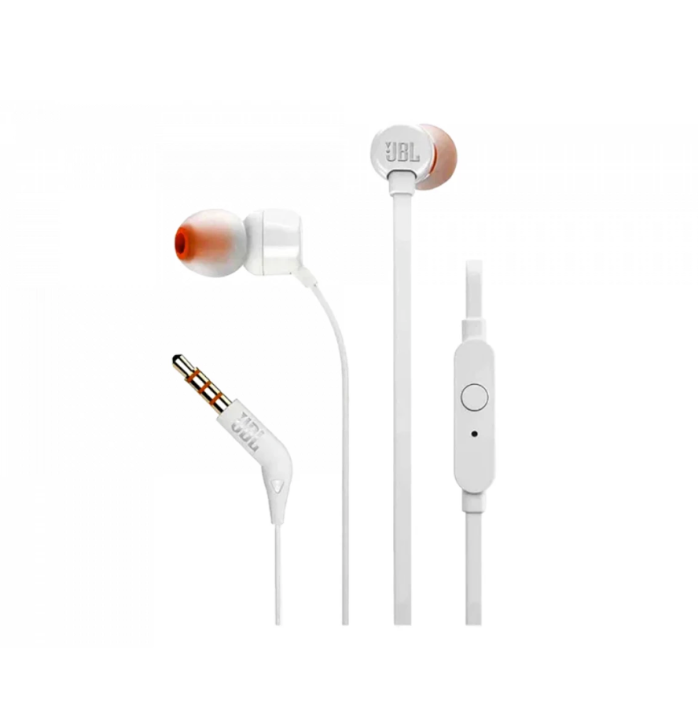 JBL T110 White wired in-Ear headphone