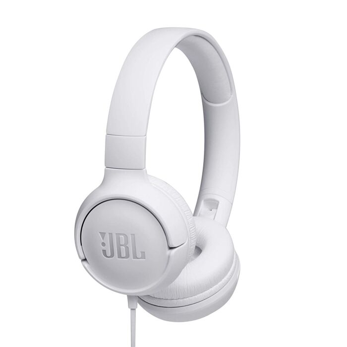 JBL Tune 500 Wired Headphones in White