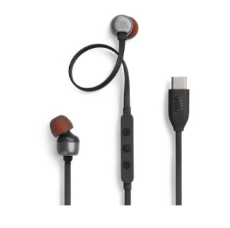 JBL Tune 310C Black Wired in-ear Headphone