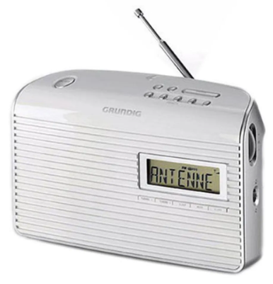 GRUNDIG 7000 DAB+ PORTABLE RADIO WHITE