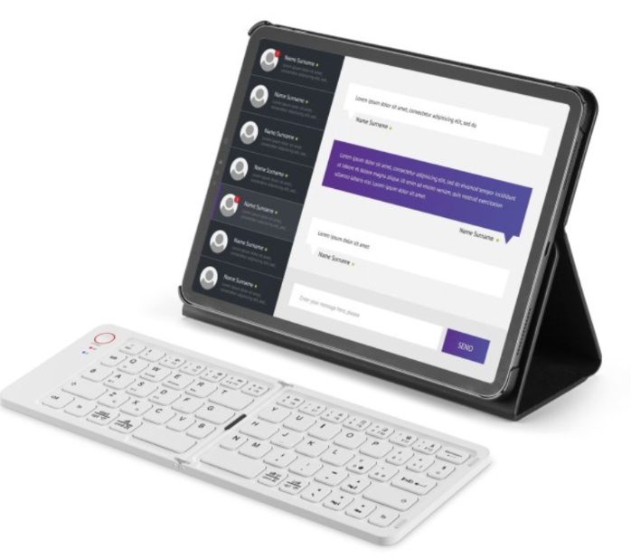 Cellularline KBOARDY Foldable Wireless Keyboard White