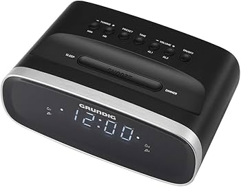 GRUNDIG CLOCK RADIO BLACK