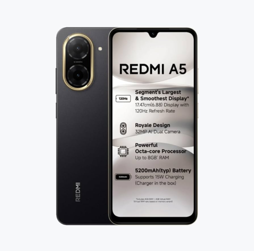 XIAOMI REDMI A5 64GB IN BLACK