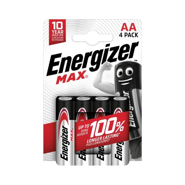 ENERGIZER MAX BATTERIES AA  (4 PACK )