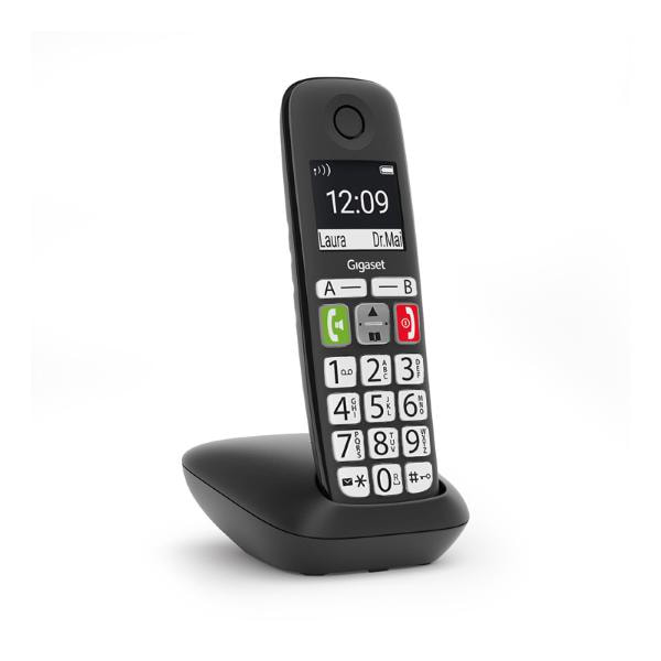 Gigaset E270 Cordless Phone Big button In Black