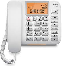 GIGASET DL580 CORDED TELEPHONE WHITE