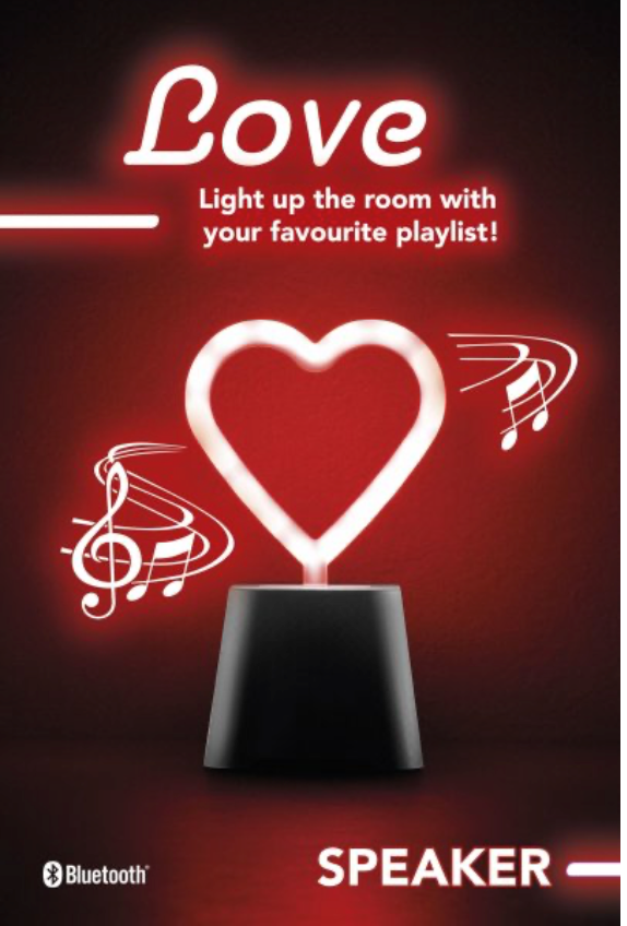 Cellularline Heart Light Speaker