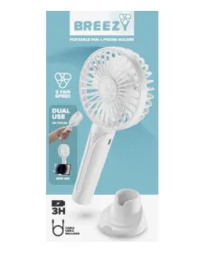 Breezy Portable Fan & Phone Holder