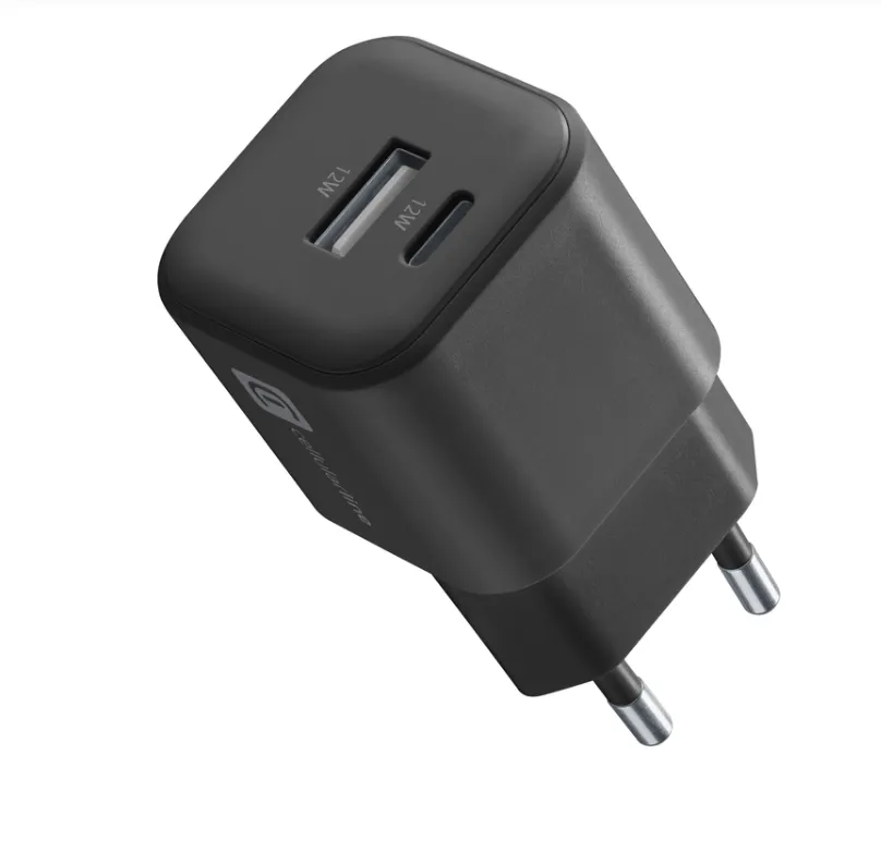 Cellularline Universal Dual Charger - 2 Ports 12W