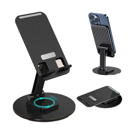 Green On Desktop Holder For Mobile Phone and Tablet PC