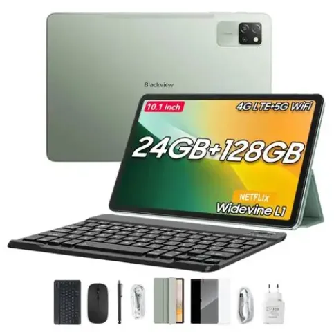 Blackview Tab 60 Pro 128GB/24RAM WIFI/ CELLULAR Algae Green With Set of Accessories